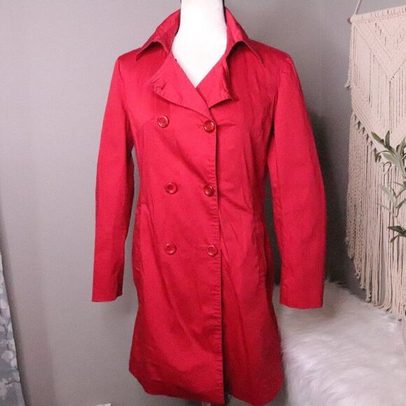 MaxMara | Red Trenchcoat XL - Picture 2 of 5